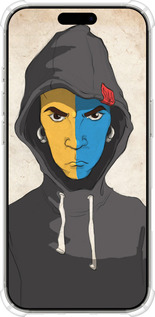 Силикон с усиленными углами чехол Злой подросток для Apple iPhone 16 Pro - 1053sp-3708 изображение 