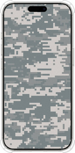 Силіконовий протиударний с посиленими кутами чехол Камуфляж для Apple iPhone 16 Pro - 1085sp-3708 изображение 