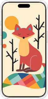 Силикон с усиленными углами чехол Rainbow fox для Apple iPhone 16 Pro - 4010sp-3708 изображение 
