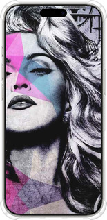 Силикон с усиленными углами чехол Art-Madonna для Apple iPhone 16 Pro - 4131sp-3708 изображение 