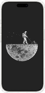 Силіконовий протиударний с посиленими кутами чехол Moon in dark для Apple iPhone 16 Pro - 4176sp-3708 изображение 