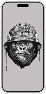 Силикон с усиленными углами чехол military monkey для Apple iPhone 16 Pro - 4177sp-3708 изображение 
