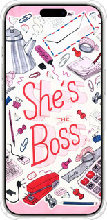 Силіконовий протиударний с посиленими кутами чехол Ші із зе босс для Apple iPhone 16 Pro - 4254sp-3708 изображение 