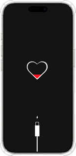 Силикон с усиленными углами чехол Подзарядка сердца для Apple iPhone 16 Pro - 4274sp-3708 изображение 