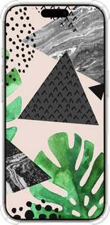 Силикон с усиленными углами чехол Монстера для Apple iPhone 16 Pro - 4304sp-3708 изображение 