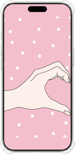 Силіконовий протиударний с посиленими кутами чехол Половинка серця для Apple iPhone 16 Pro - 4340sp-3708 изображение 