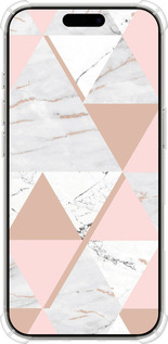 Силикон с усиленными углами чехол Мраморная симметрия для Apple iPhone 16 Pro - 4344sp-3708 изображение 