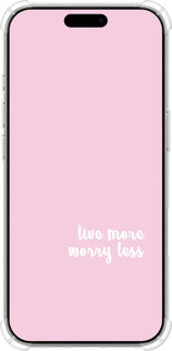 Силикон с усиленными углами чехол Живи больше для Apple iPhone 16 Pro - 4347sp-3708 изображение 