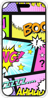 Силикон с усиленными углами чехол Комикс 1 для Apple iPhone 16 Pro - 4407sp-3708 изображение 