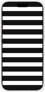 Силіконовий протиударний с посиленими кутами чехол Чорно-білі смуги для Apple iPhone 16 Pro - 4461sp-3708 изображение 