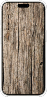 Силикон с усиленными углами чехол Текстура дерева для Apple iPhone 16 Pro - 4476sp-3708 изображение 