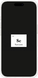 Силикон с усиленными углами чехол Сарказм для Apple iPhone 16 Pro - 4501sp-3708 изображение 