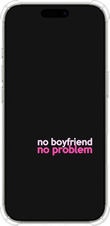 Силіконовий протиударний с посиленими кутами чехол no boyfriend no problem для Apple iPhone 16 Pro - 4549sp-3708 изображение 