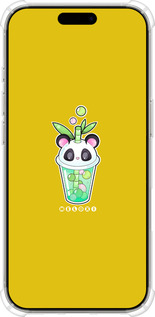 Силикон с усиленными углами чехол Панда 1 для Apple iPhone 16 Pro - 4558sp-3708 изображение 