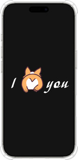 Силикон с усиленными углами чехол Люблю для Apple iPhone 16 Pro - 4586sp-3708 изображение 