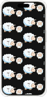 Силикон с усиленными углами чехол Овечки1 для Apple iPhone 16 Pro - 4637sp-3708 изображение 