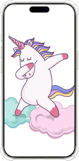 Силіконовий протиударний с посиленими кутами чехол Єдиноріг для Apple iPhone 16 Pro - 4702sp-3708 изображение 