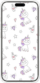 Силикон с усиленными углами чехол Единорожка v2 для Apple iPhone 16 Pro - 4703sp-3708 изображение 