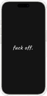 Силикон с усиленными углами чехол Fuck off для Apple iPhone 16 Pro - 4731sp-3708 изображение 