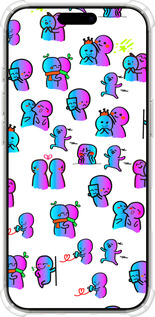 Силіконовий протиударний с посиленими кутами чехол Емоції для Apple iPhone 16 Pro - 4736sp-3708 изображение 