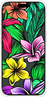 Силикон с усиленными углами чехол Тропические цветы 1 для Apple iPhone 16 Pro - 4753sp-3708 изображение 