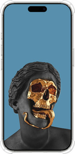 Силіконовий протиударний с посиленими кутами чехол Sculptures для Apple iPhone 16 Pro - 4845sp-3708 изображение 