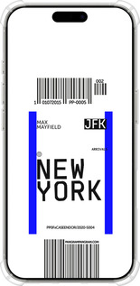Силикон с усиленными углами чехол New York для Apple iPhone 16 Pro - 4861sp-3708 изображение 