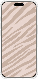 Силикон с усиленными углами чехол Зебра беж для Apple iPhone 16 Pro - 4875sp-3708 изображение 