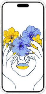 Силіконовий протиударний с посиленими кутами чехол Дівчина v4 для Apple iPhone 16 Pro - 5276sp-3708 изображение 