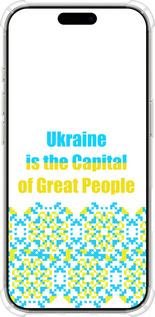 Силикон с усиленными углами чехол Ukraine для Apple iPhone 16 Pro - 5283sp-3708 изображение 