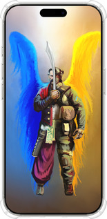 Силіконовий протиударний с посиленими кутами чехол Воїн Ангел  для Apple iPhone 16 Pro - 5317sp-3708 изображение 