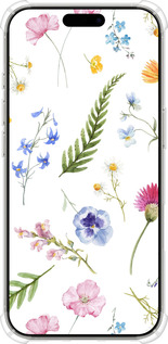 Силикон с усиленными углами чехол Цветочный фон v2 для Apple iPhone 16 Pro - 5472sp-3708 изображение 