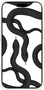 Силикон с усиленными углами чехол Змеи для Apple iPhone 16 Pro - 5473sp-3708 изображение 