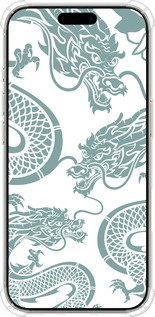 Силикон с усиленными углами чехол Дракон для Apple iPhone 16 Pro - 5476sp-3708 изображение 