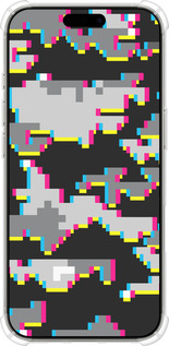 Силикон с усиленными углами чехол Пиксельный камуфляж для Apple iPhone 16 Pro - 5481sp-3708 изображение 