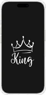 Силикон с усиленными углами чехол Queen & King для него для Apple iPhone 16 Pro - 5521sp-3708 изображение 