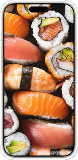 Силіконовий протиударний с посиленими кутами чехол Суші v3 для Apple iPhone 16 Pro - 5540sp-3708 изображение 