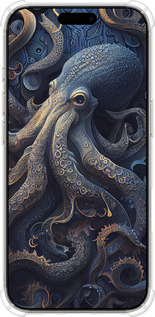 Силіконовий протиударний с посиленими кутами чехол Восьминіг для Apple iPhone 16 Pro - 5551sp-3708 изображение 