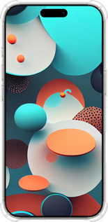 Силіконовий протиударний с посиленими кутами чехол Горошок абстракція для Apple iPhone 16 Pro - 5608sp-3708 изображение 