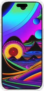 Силикон с усиленными углами чехол Абстракция v3 для Apple iPhone 16 Pro - 5620sp-3708 изображение 