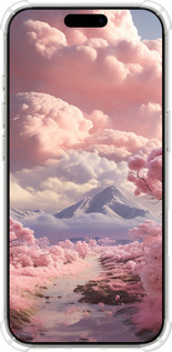 Силіконовий протиударний с посиленими кутами чехол Рожеві хмари для Apple iPhone 16 Pro - 5660sp-3708 изображение 