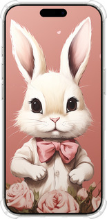 Силіконовий протиударний с посиленими кутами чехол Зайчик для Apple iPhone 16 Pro - 5669sp-3708 изображение 