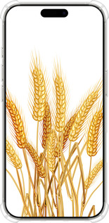 Силикон с усиленными углами чехол Колоски пшеници для Apple iPhone 16 Pro - 5866sp-3708 изображение 