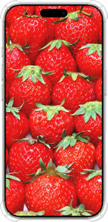 Силіконовий протиударний с посиленими кутами чехол Полуниця для Apple iPhone 16 Pro - 6020sp-3708 изображение 