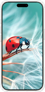 Силикон с усиленными углами чехол Божья коровка для Apple iPhone 16 Pro - 6049sp-3708 изображение 