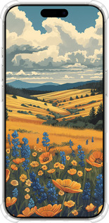Силикон с усиленными углами чехол Украинское поле для Apple iPhone 16 Pro - 6082sp-3708 изображение 