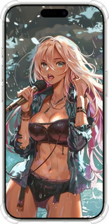 Силикон с усиленными углами чехол Аниме-звезда под водопадом для Apple iPhone 16 Pro - 6121sp-3708 изображение 