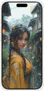 Силіконовий протиударний с посиленими кутами чехол Anime-girl для Apple iPhone 16 Pro - 6133sp-3708 изображение 