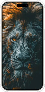 Силикон с усиленными углами чехол Лев в сумерках для Apple iPhone 16 Pro - 6154sp-3708 изображение 