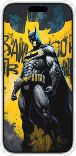 Силикон с усиленными углами чехол Бетмен для Apple iPhone 16 Pro - 6290sp-3708 изображение 